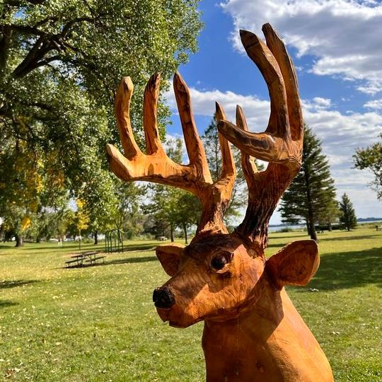Deer Wood Carving