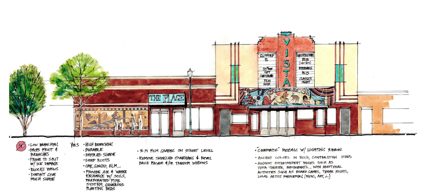 Downtown Illustration Rendering 